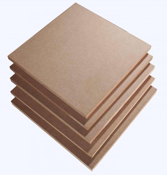 Environmental Friendly Laminated MDF Board White With Sanding Surface 680-720kg/m3