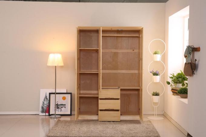 Residential Mdf Board Wardrobe , Particle Board Bedroom Furniture Cloth Cabinet