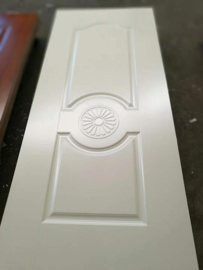 Environmental Friendly White Faced Hdf Door Skin For Exterior House Decoration
