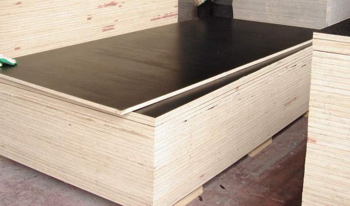 15mm Black Brown Concrete Shuttering Plywood One Time Hot Press Poplar Core